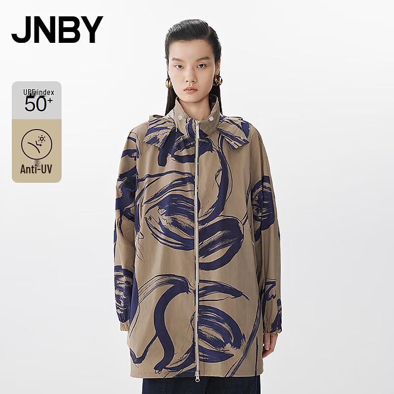 JNBY Loose Stand Collar UV Protection Windbreaker