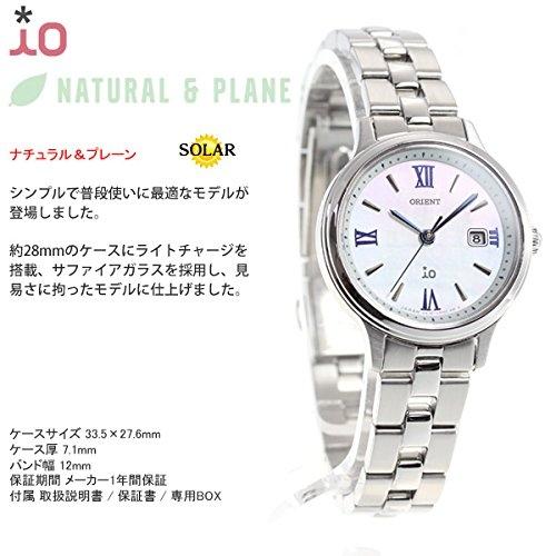 Orient Montre solaire IO pour femme RN-WG0007A – Fabrication japonaise, blanche, garantie fabricant