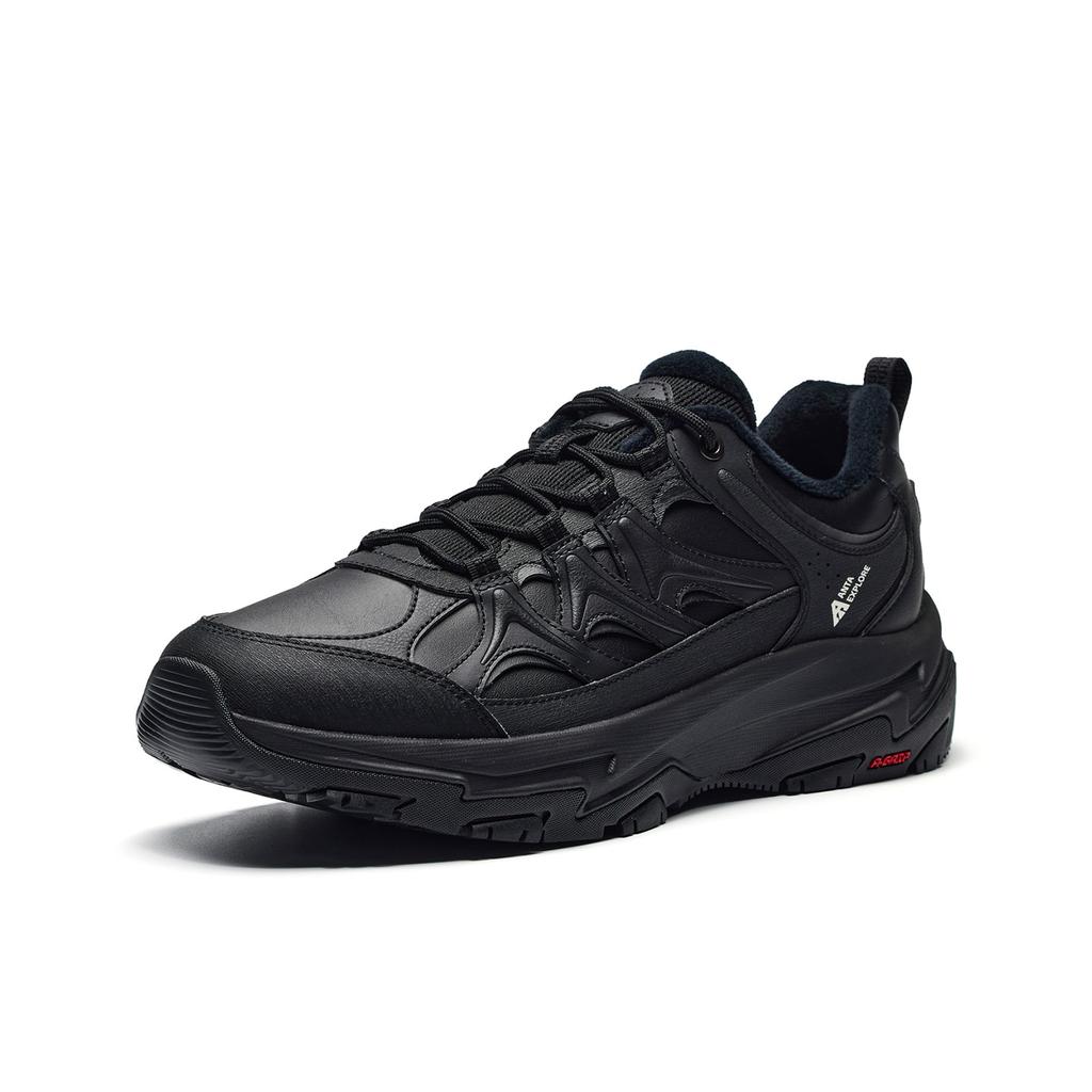 Men's Sneakers ANTA Tanyo 2 Outdoor Shoes Men's Low-top Basic Black/Pure Porcelain White