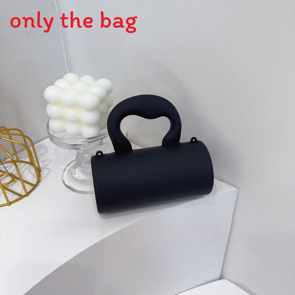 

Minimalist Acrylic Handbag With Chain Strap For Daily Casual Use чорний