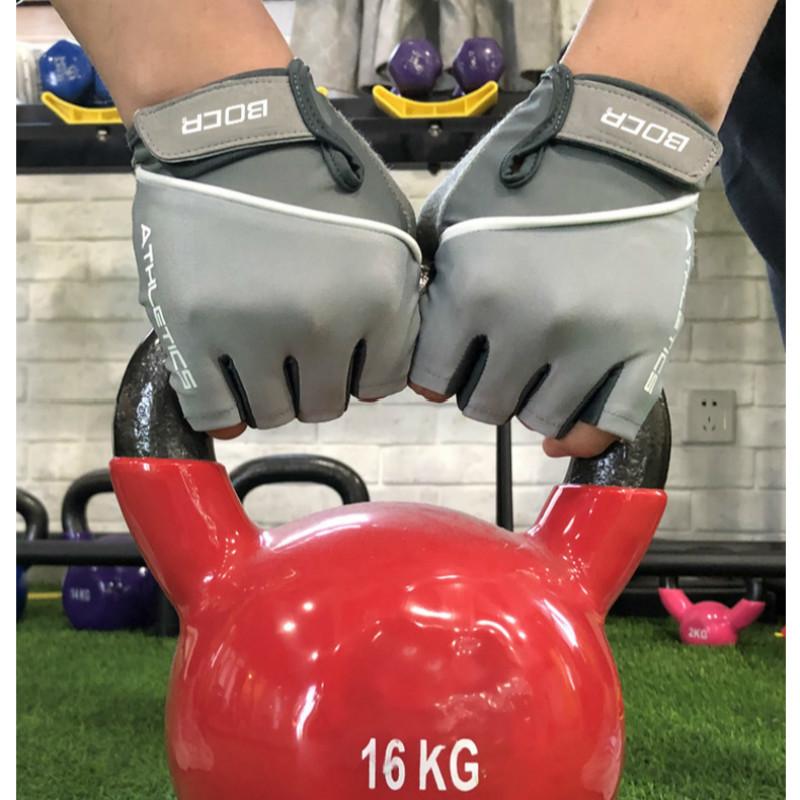 Women Men Fitness Training Half Finger Gloves Gym Fitness Fingerless Gloves Sports Body Building Exercise Running Cycling Glove