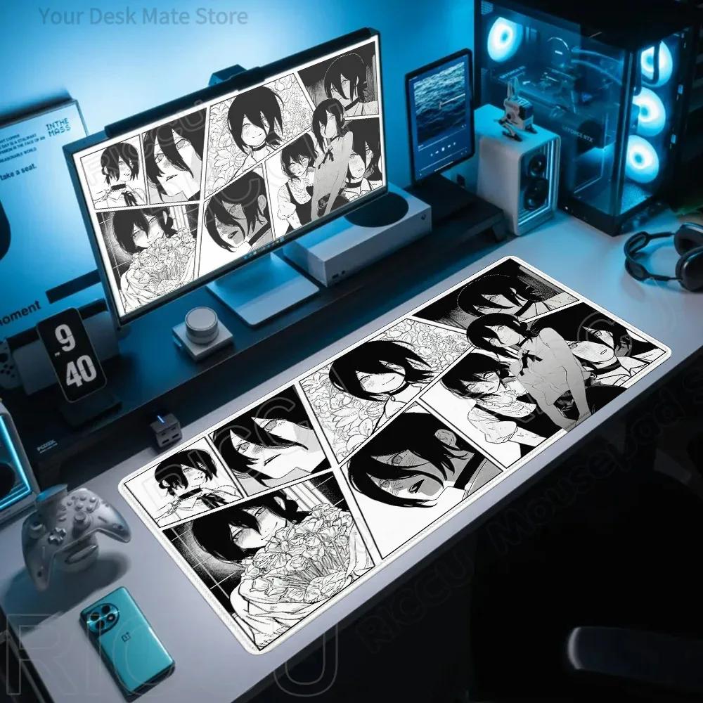 Comic Chainsaw Man XXL Mouse Pad Anime Reze Gamer Makima Gaming Accessories Large Keyboard Desk Mat Computer Keyboa