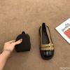 New summer versatile flat sole shoes with round toe shallow mouth fashionable comfortable for daily casual women's shoes