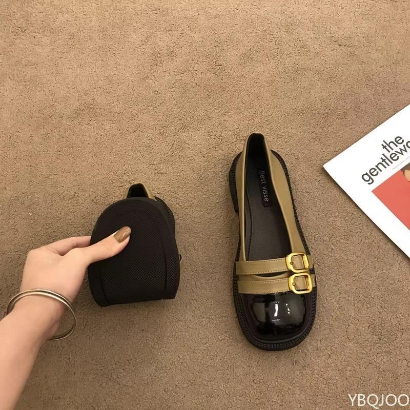 New summer versatile flat sole shoes with round toe shallow mouth fashionable comfortable for daily casual women's shoes