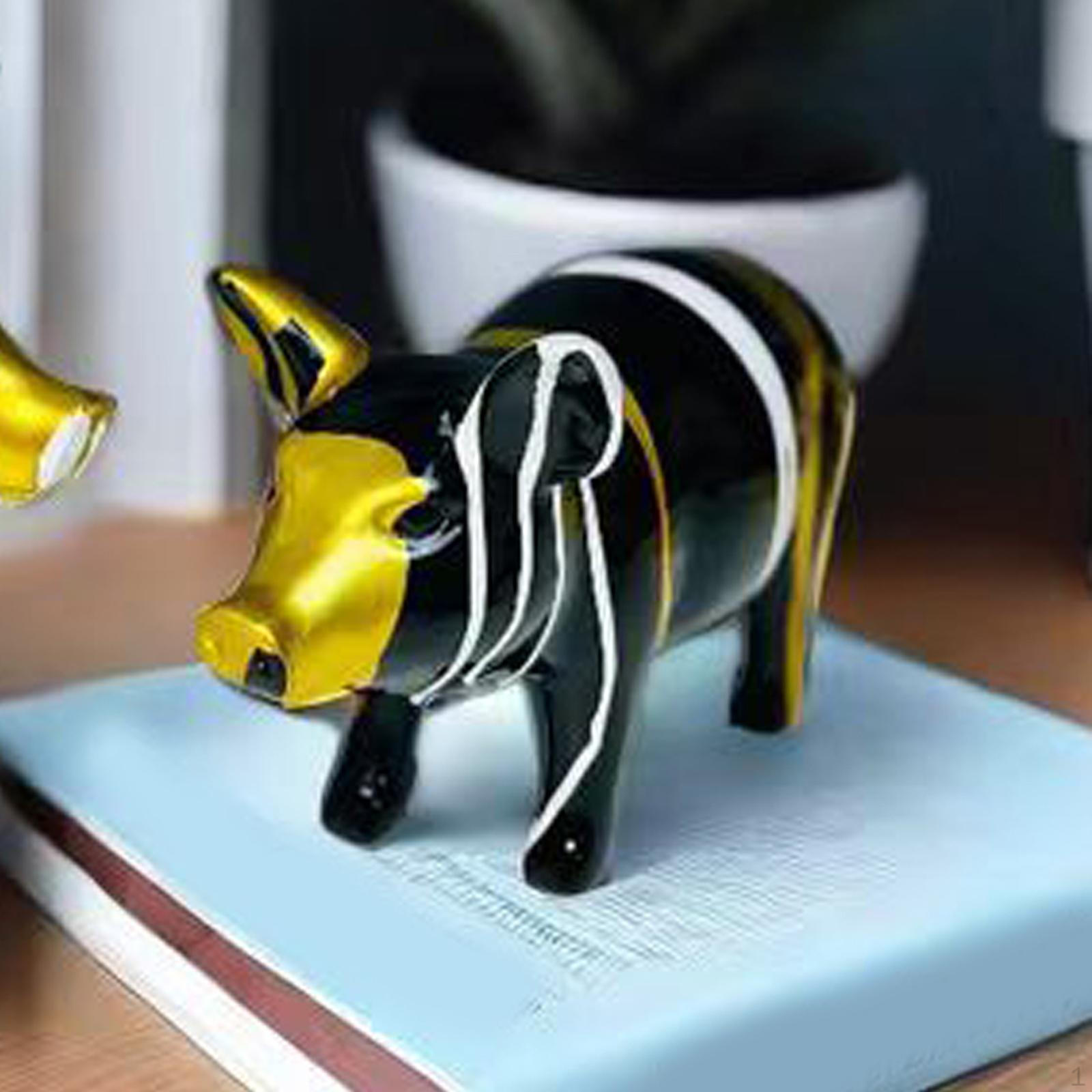 

Статуя свиньи, ремесла, художественная настольная скульптура животного, украшение для Style A