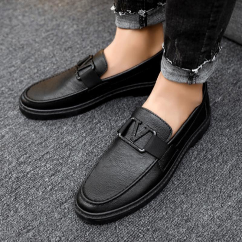 Klassische Original Herren Lederschuhe Sommermode Freizeitschuhe Herren Halbschuhe Bequeme Business Flats Büro Arbeitsschuhe
