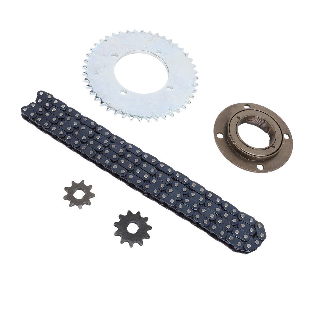 Toothless Flywheel T8F Gear Chain Set 116 Links Chain Chain Sprocket Kit  Mini Motorcycle