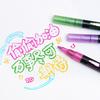 Dual-Tip Metallic Outline Pens Fluorescent Marker with Colorful Borders Smooth Tip Highlighters for Cards Crafts & Notes