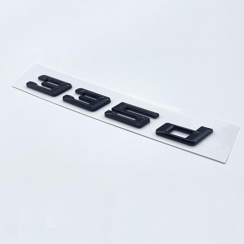 Nová čísla písma Písmena 316d 318d 320d 325d 328d 330d 335d Emblém GT ABS pro BMW řady 3 E90 E46 F30 Logo kufru auta