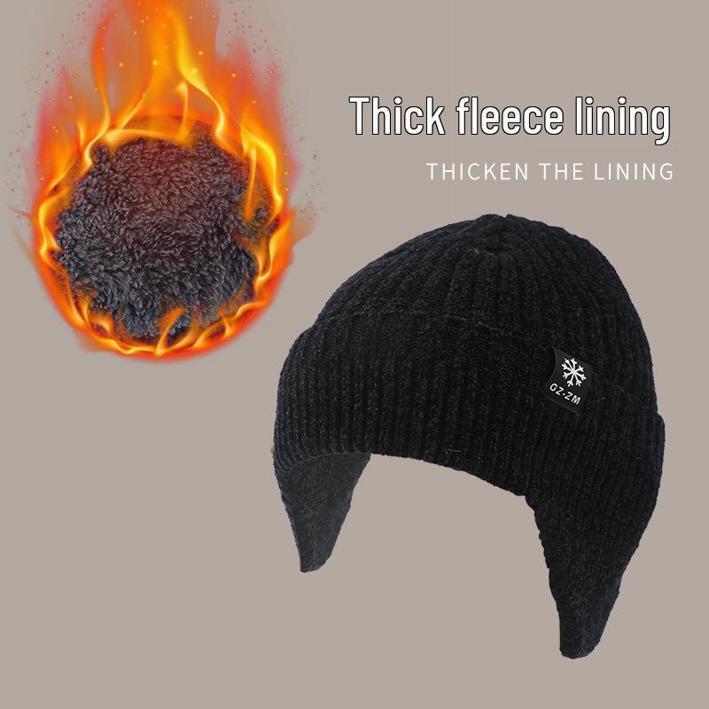 

Мужская теплая шапка «Снежинка» – Толстая, ветрозащитная, с защитой ушей и вельветовой подкладкой для холодной погоды