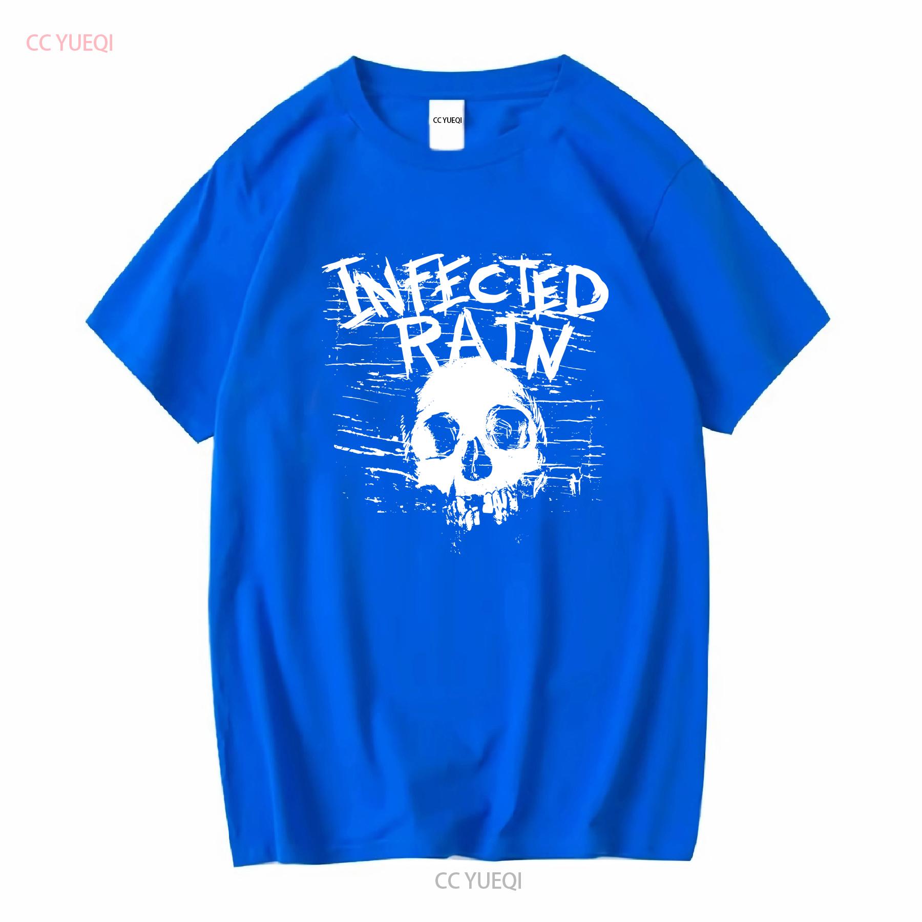 

Infected Rain Alternative Metal Band Logo T Shirt S 2XL vintage Washed fashion Breathable Top For Everyday Wear Versatile M