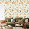 Colorful Airplanes and Clouds Wallpaper for Living Room and Bedroom 50x1000