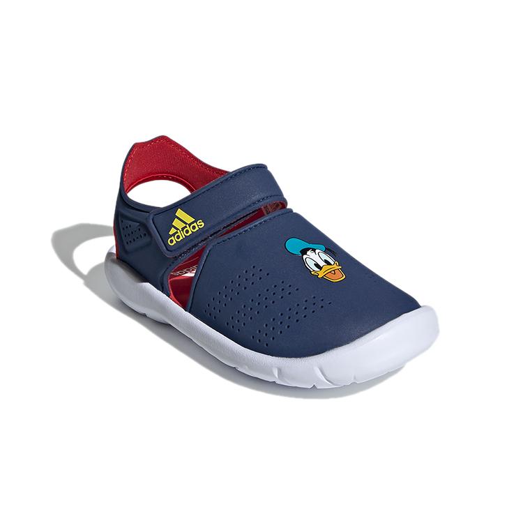 New Adidas Fortaswim Stripes BP Children's Sandals Blue Children Aged 3-7 Years Old FW6051