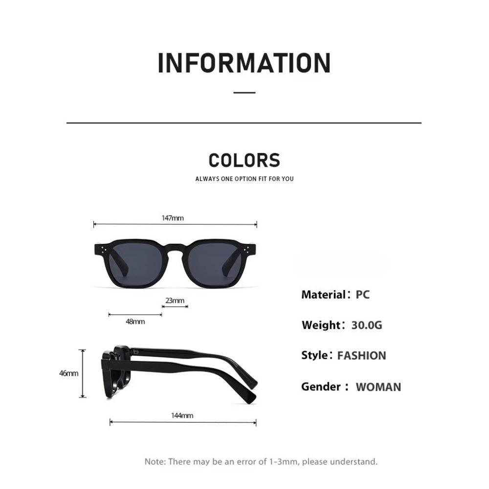 High End Fashion Square Near Sight Eyeglasses for Women Versatile New Trends Popular Polygonal Myopia Sunglasses UV-resistant Goggles Eye Protection