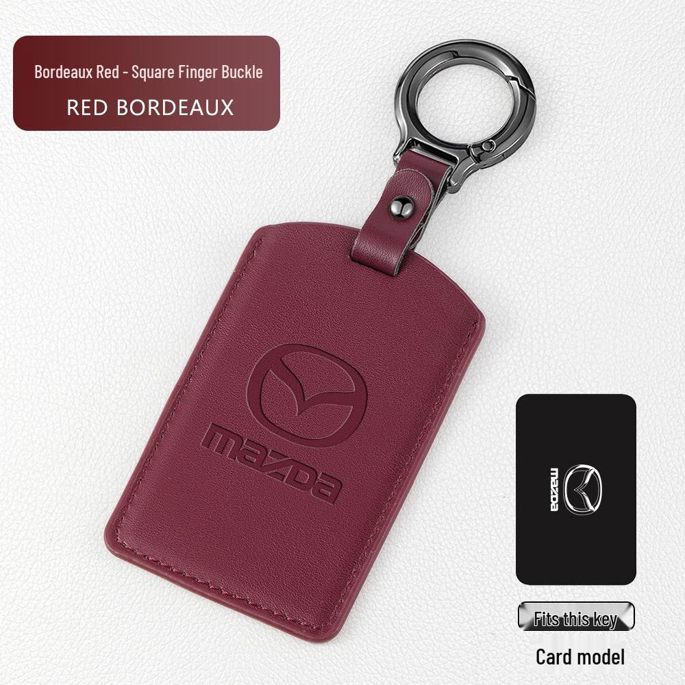 Mazda EZ6 Card Key Cover: 2025 Model, NFC Genuine Leather Protection Case, EZ-60 Buckle
