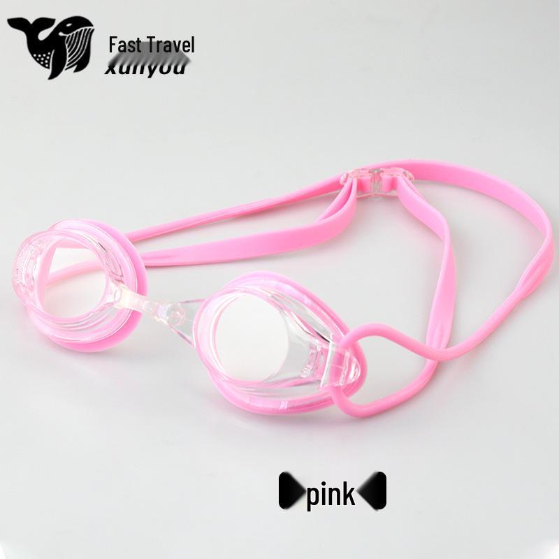 Silicone Small Frame Electroplated Waterproof Anti-Fog Swimming Goggles for Pool Competitions and Training