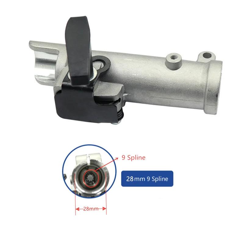 Shaft Connector Joining Clamp 26/28mm 9 Spline Shaft Connector Joining Clamp for Universal Trimmer Brush Cutter Garden Tool Part