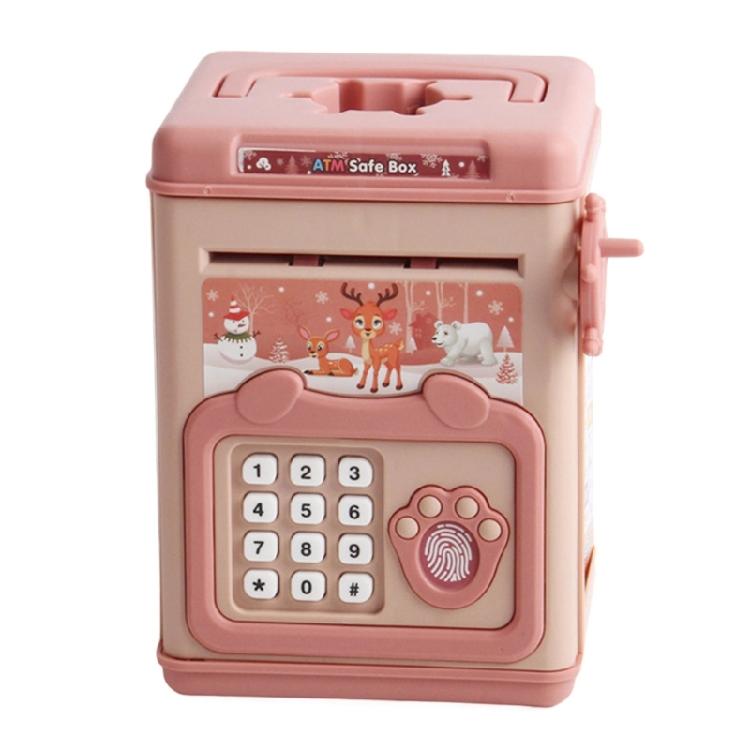 Kids Cash Box Children Fingerprint and Password Coin Box for Developing Intelligent Saving Habits