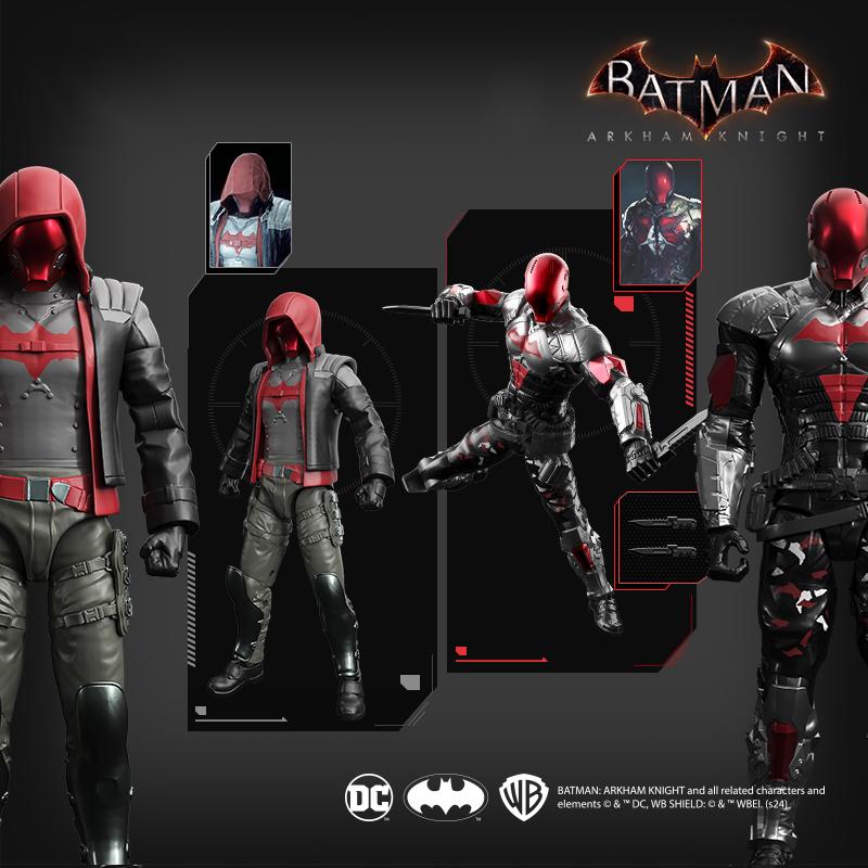 7 Style F5 Batman Arkham Knight Zusammengebautes Modell Blind Box 7style 10cm Spiel Actionfiguren Sammlung Hobby Modell Ornamente Jungen