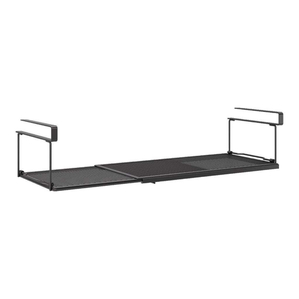 Under Shelf Storage Basket Expandable Carbon Steel Kitchen Cabinet Organizer Shelf for Office Pantry