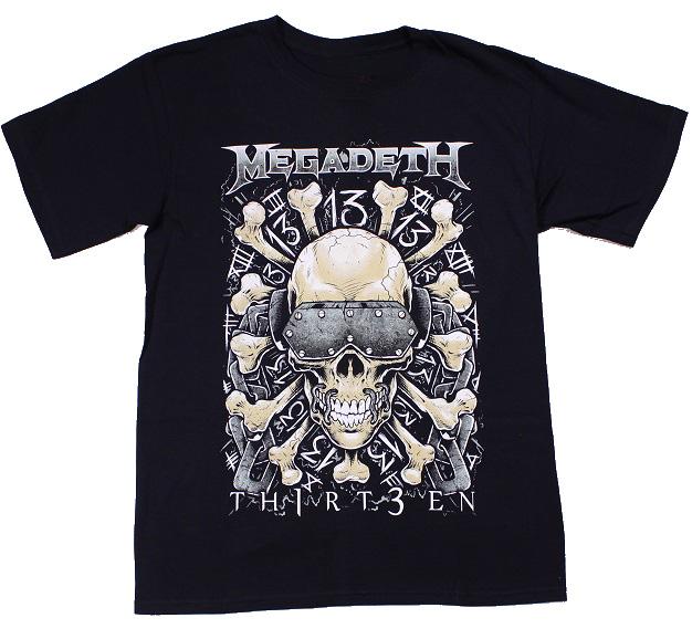 Vic Head Grid Megadeth Band TShirt Cotton Graphic Tee Unisex Unisex Summer Streetwear
