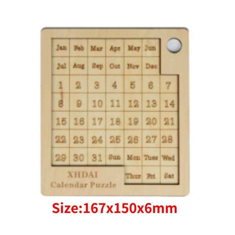 

Деревянный календарь-пазл с 365 днями для детей и подростков для снятия стресса Style B