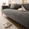 Moderne ribfluwelen bankhoes Antislip Crème Serie Bankhoezen Herfst Winter Verdikking Bankhoes Effen Kleur Geweven Bankkussen