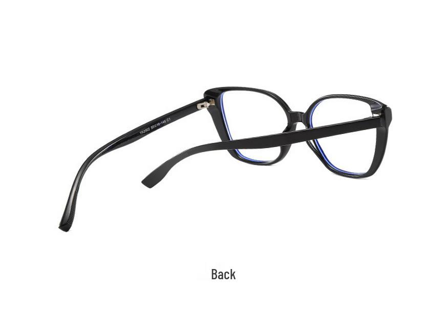 Women's Ultralight Square Cat-Eye Glasses 2502 – Anti-Blue Light, Myopia Ready, Stylish TR Frame