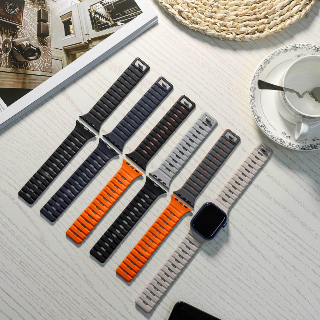 Magnetic Silicone Strap for Apple Watch Ultra 3 2 1 49mm Band Series 11 10 46mm 42mm/9 8 7 45mm 41mm Bracelet iWatch 6 5 4 SE 3