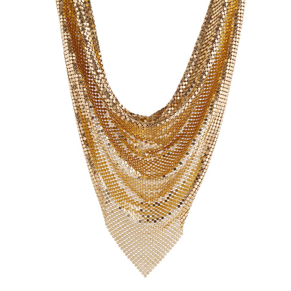 Scarf Mesh Sequin Collar Fish Scale Necklace Clothing Accessories Women For