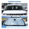 Car Front Windshield Sunshade Window Shade Foldable Sun Visor Cover Fit For Jeep Compass 2017 Up Car Interior Accessories,1 pc