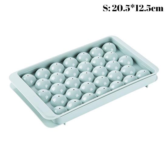 

3D Round Ice Cube Tray with Lid Plastic Diamond Style Ice Mold Refrigerator Spherical DIY Moulds Ice Ball Maker Kitchen Tools