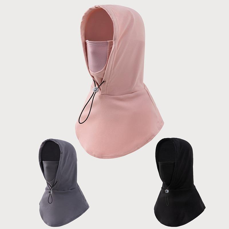 Thickened Fleece Lined Windproof Warm Cycling Hat Face Mask For Men Women Cold Protection
