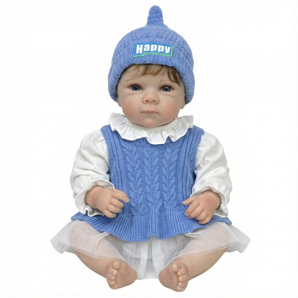 18 Inch Implanted Mohair Simulation Doll Bettie Full Silicone Body Bathable Newborn Dolls Realistic Play House Toy Baby Doll Child Birthday Xmas Gifts