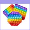 Brinquedo Sensorial Inovador de Silicone Arco-Íris de 12cm Para Crianças Com Formas Coloridas