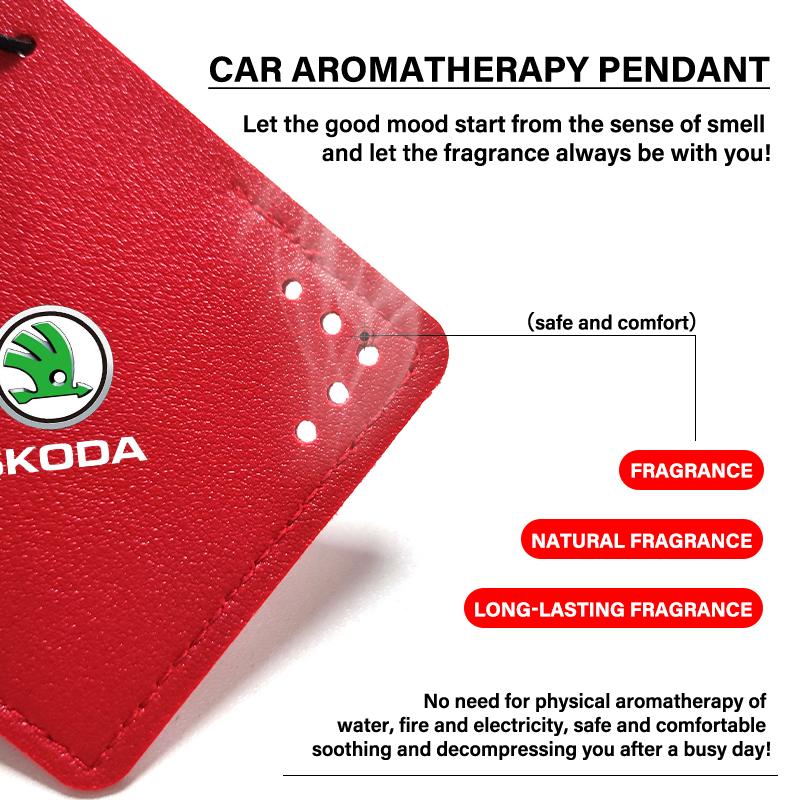 1Pcs Car Interior Pendant Aromatherapy Room Deodorant Sachet Car Accessories For Skoda Octavia Superb Rapid Kodiaq Karoq Fabia Kamiq Roomster Citigo