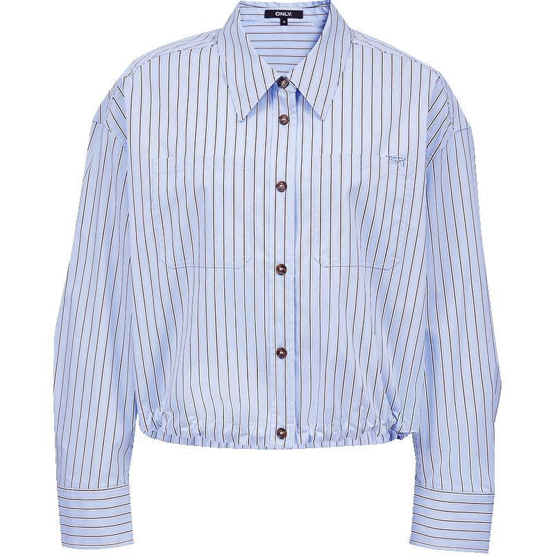 ONLY Women s Lightweight Striped Loose Fit Shirt XS