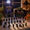 Holiday Countdown Gift Box Halloween Advent Calendar 24 Day with Witch Ghost Unique Collectible Figurines Figurines Spooky Toy Set for Kids,