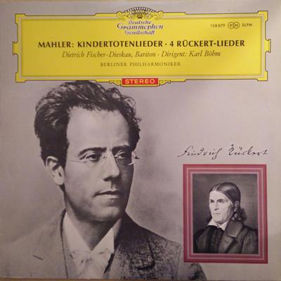 LP Plaat GUSTAV MAHLER DIETRICH FISCHERDI Kindertotenlieder 4 Ruckert liederen 138879 Deutsche Grammo 1964 Duitsland Klassiek Gebruikt