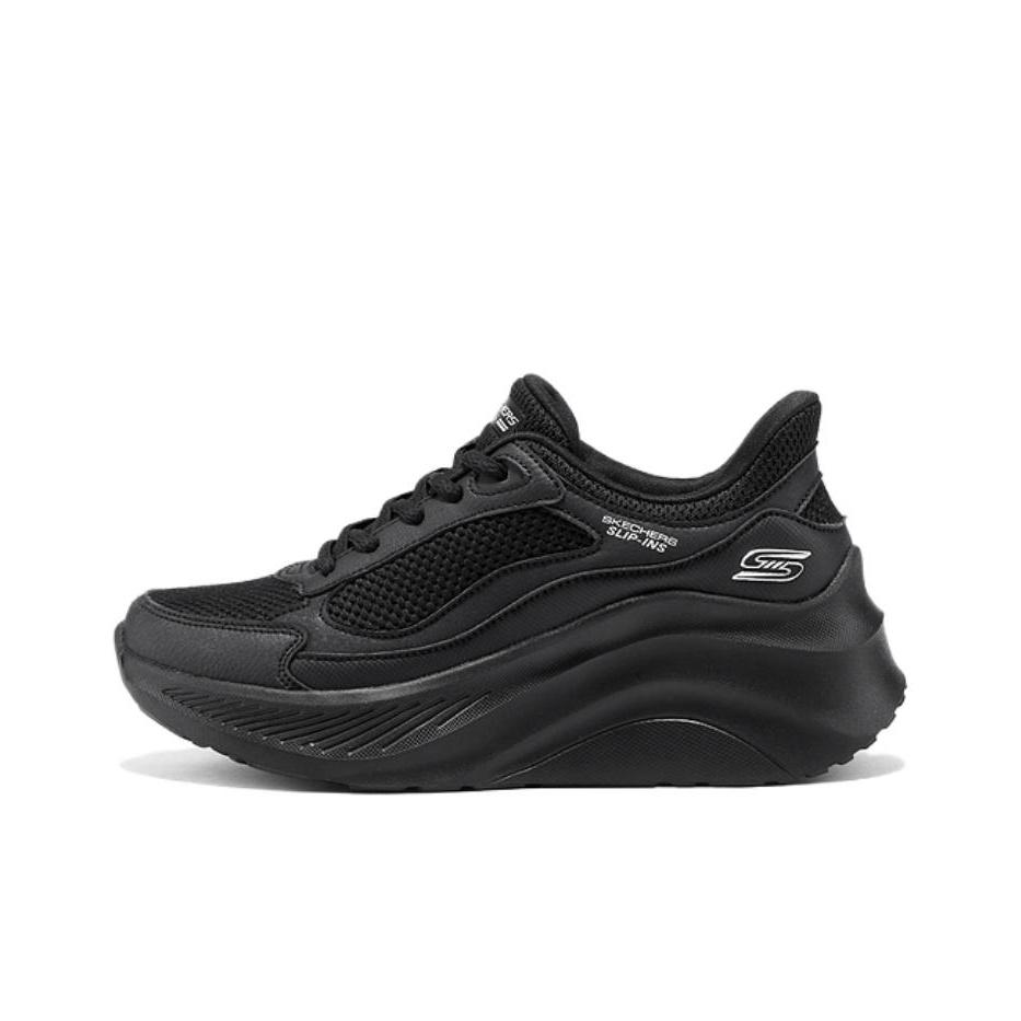 Skechers Slip-Ins Модные Удобные Поддерживающие Упругие Повседневные Кроссовки Женские Черный 117526-BBK 37