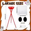 Halloween Candy Bowl Stand Ghost Trick or Treat Candy Holder with LED Light Festive Halloween Decorations for Indoor Outdoor
