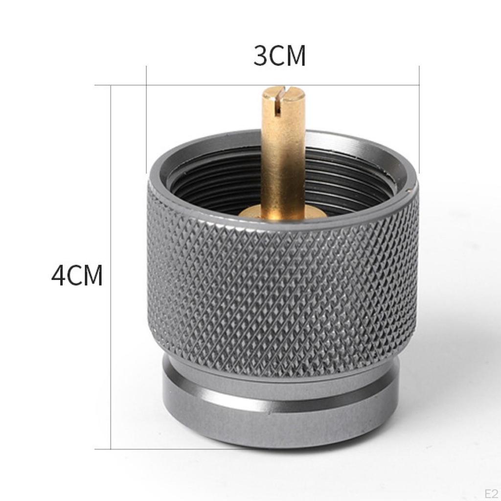 Camping Gas Adapter Butane Convert Accessories Aluminum Alloy Converter Refill for