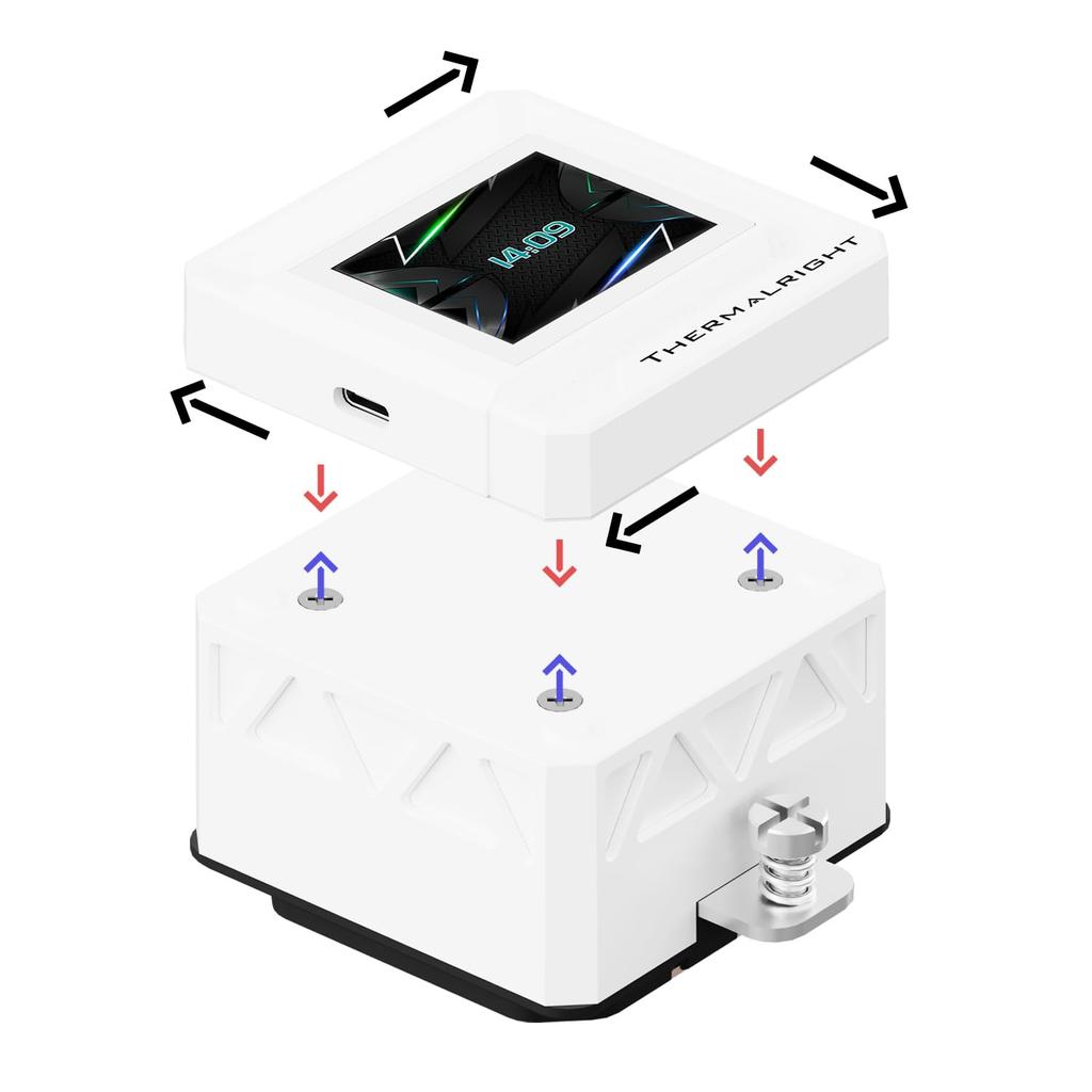 Thermalright FW SE 360 ARGB White CPU Water 3 PWM Fan Water Cooling Computer CPU Liquid Cooler for IPS LCD Screen with Intel IPS Display Cooler,