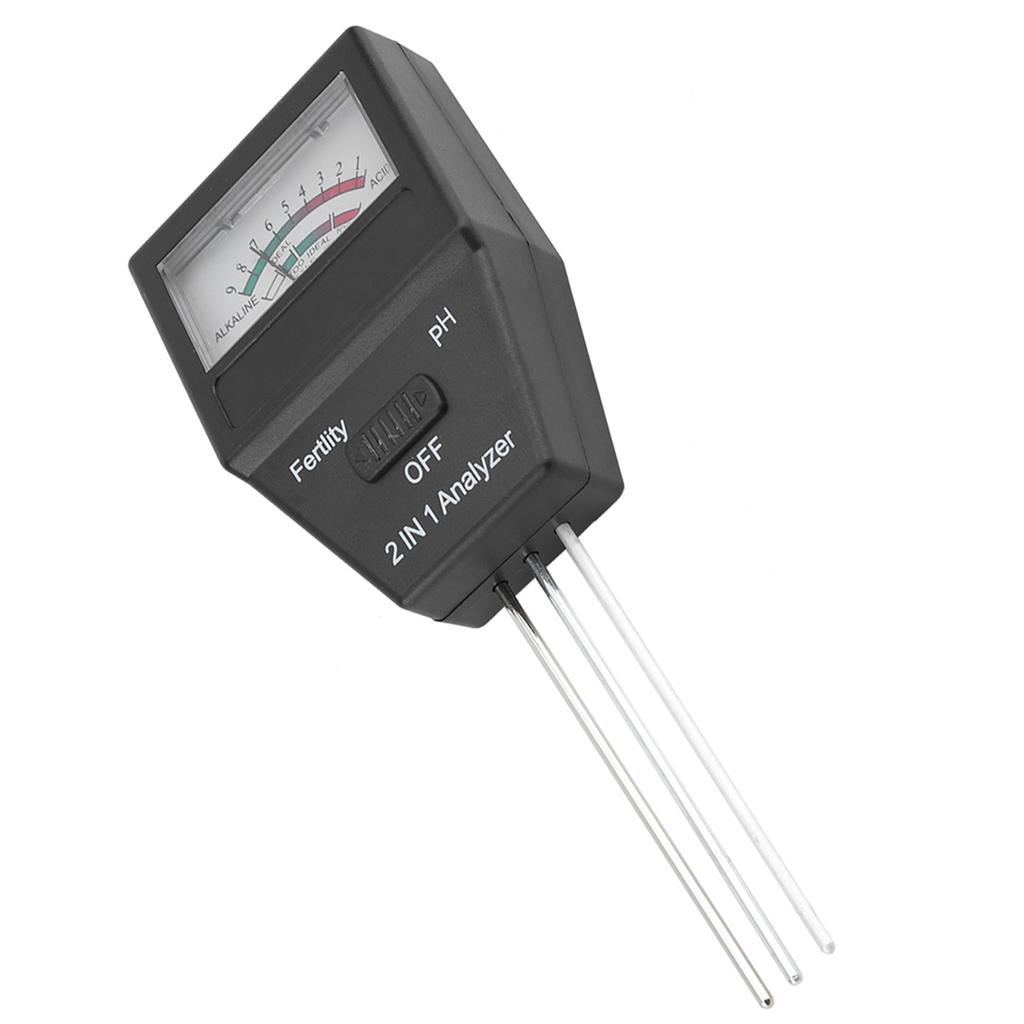 2 in 1 High Precision Fertile Soil PH Tester Meter for Garden Plant Flower
