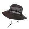 Mężczyźni kobiety odkryty plaża nadmorski parasol przeciwsłoneczny oddychający kapelusz typu Bucket męski letni wędkarstwo Trekking składana siatka czapka rybaka L9