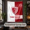 Wall Tapestry Bournemouth Football Print Custom Name Text Wall Hanging Home Decor