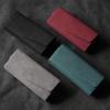 Car Glasses Case Universal Auto Sun Visor Holder Sunglasses Storage Box Clip Card Ticket Holder Leather Interior Accessories