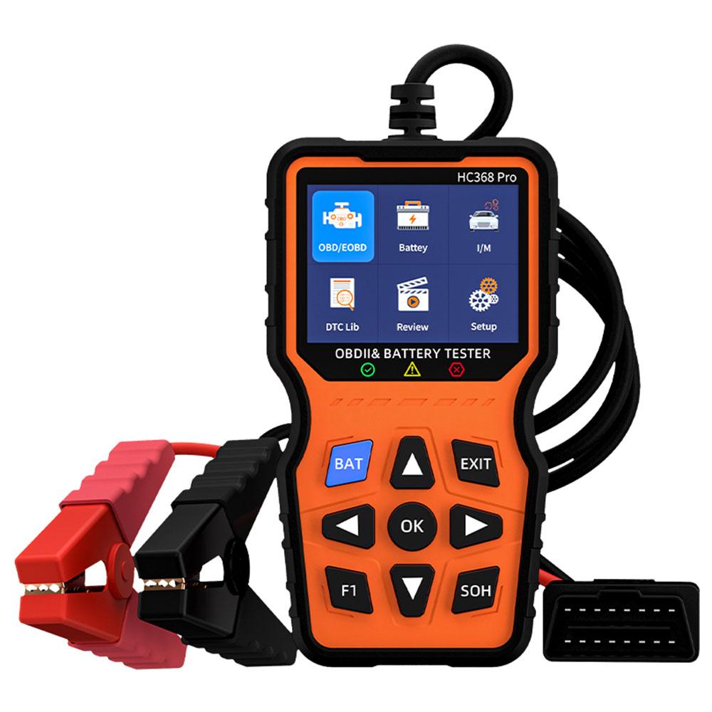 

Read Vehicle Information Code Reader Car Fault Battery Tester OBD II Scanner Battery Tester HC368 Pro Fault Code Clear Check Engine System Universal HC368 PRO