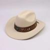 New Western cowboy top hat men and women couple gentleman's hat horse head decoration with jazz hat Tibetan