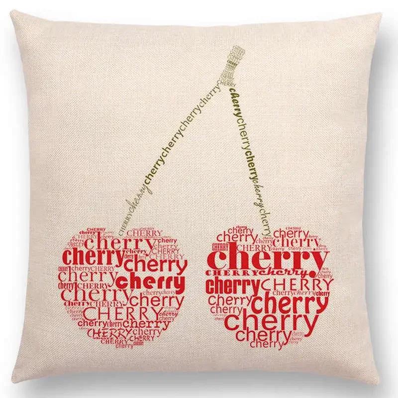 Designs Available Newest Letters Cushion Cover Fruit Music butterfly Prints Sofa Throw Pillow case